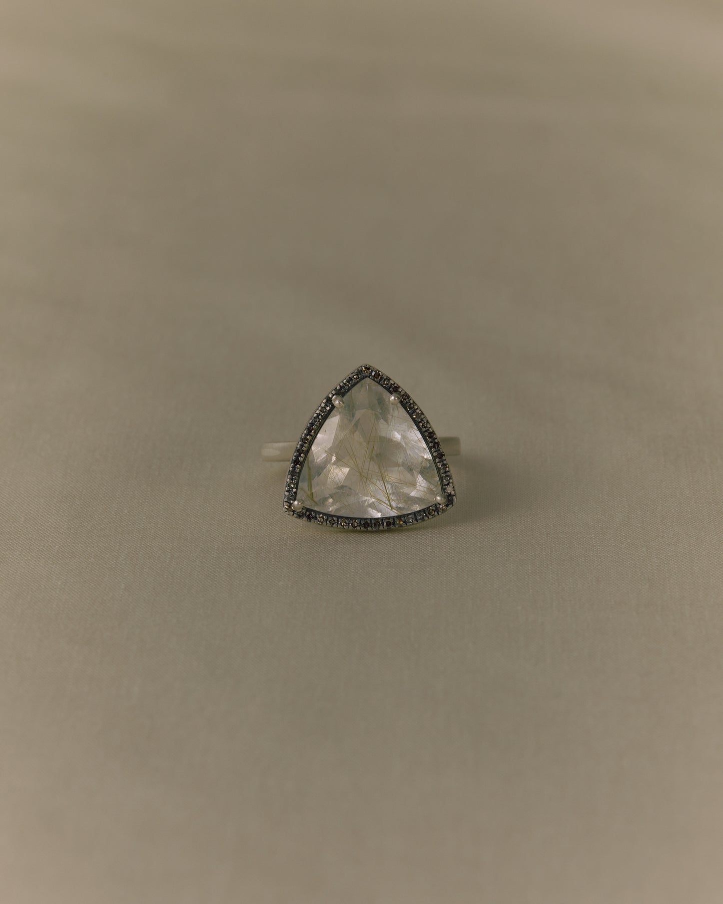 2976 Moss Rutile Quartz | One of Kind Reni Ring