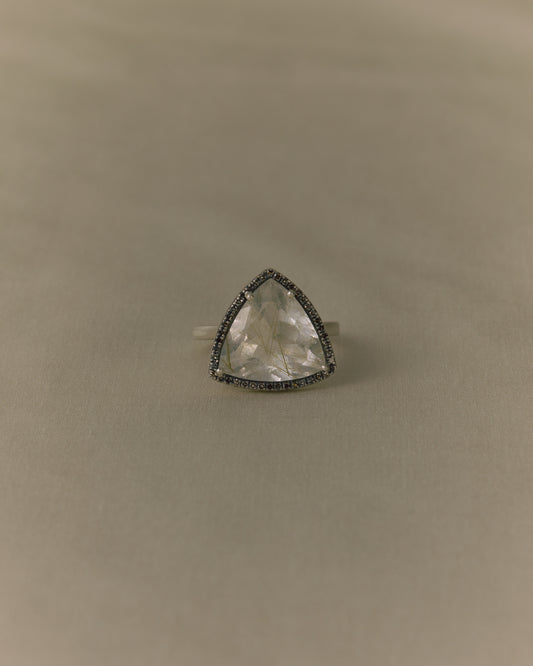 2976 Moss Rutile Quartz | One of Kind Reni Ring
