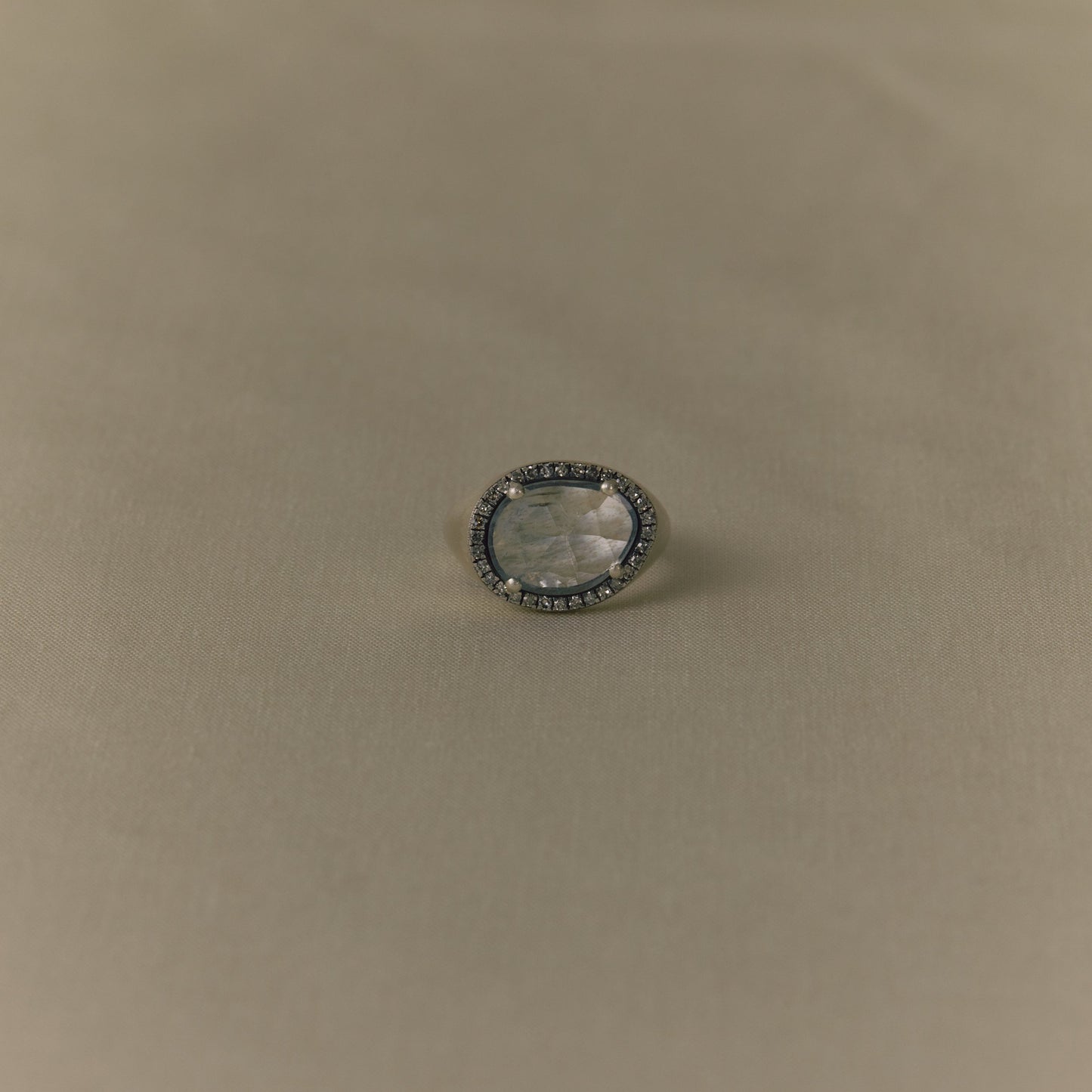 3070 Moss Aquamarine  | Canan Pinky Ring