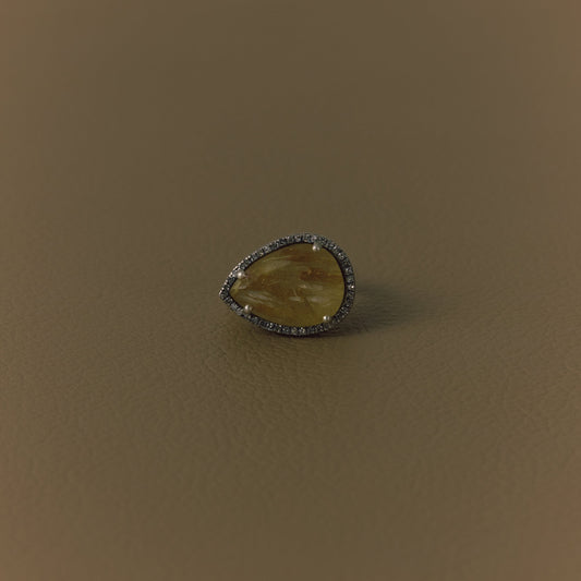 3061 Rutilated Quartz  | Canan Pinky Ring