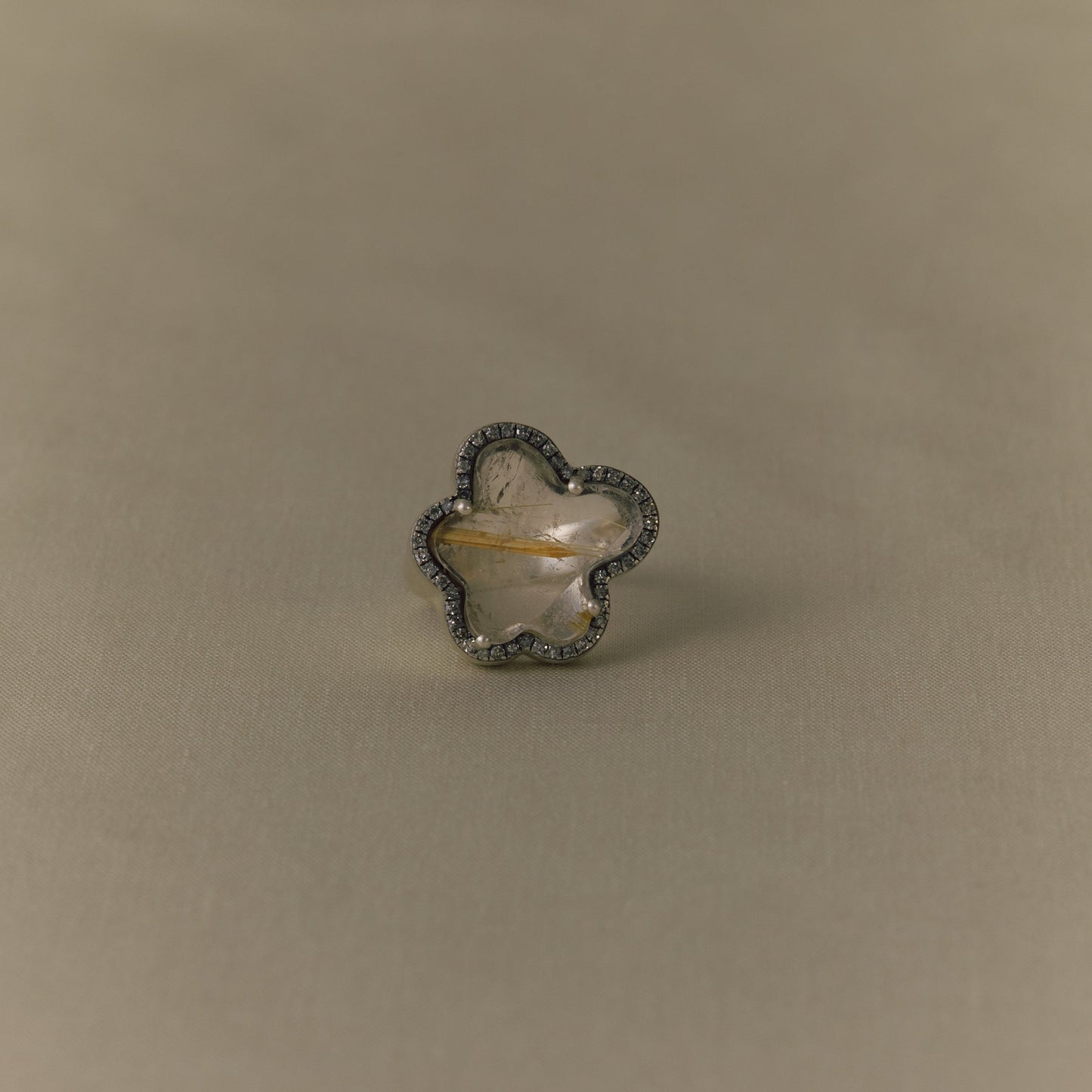 3063 Rutilated Quartz  | Canan Pinky Ring