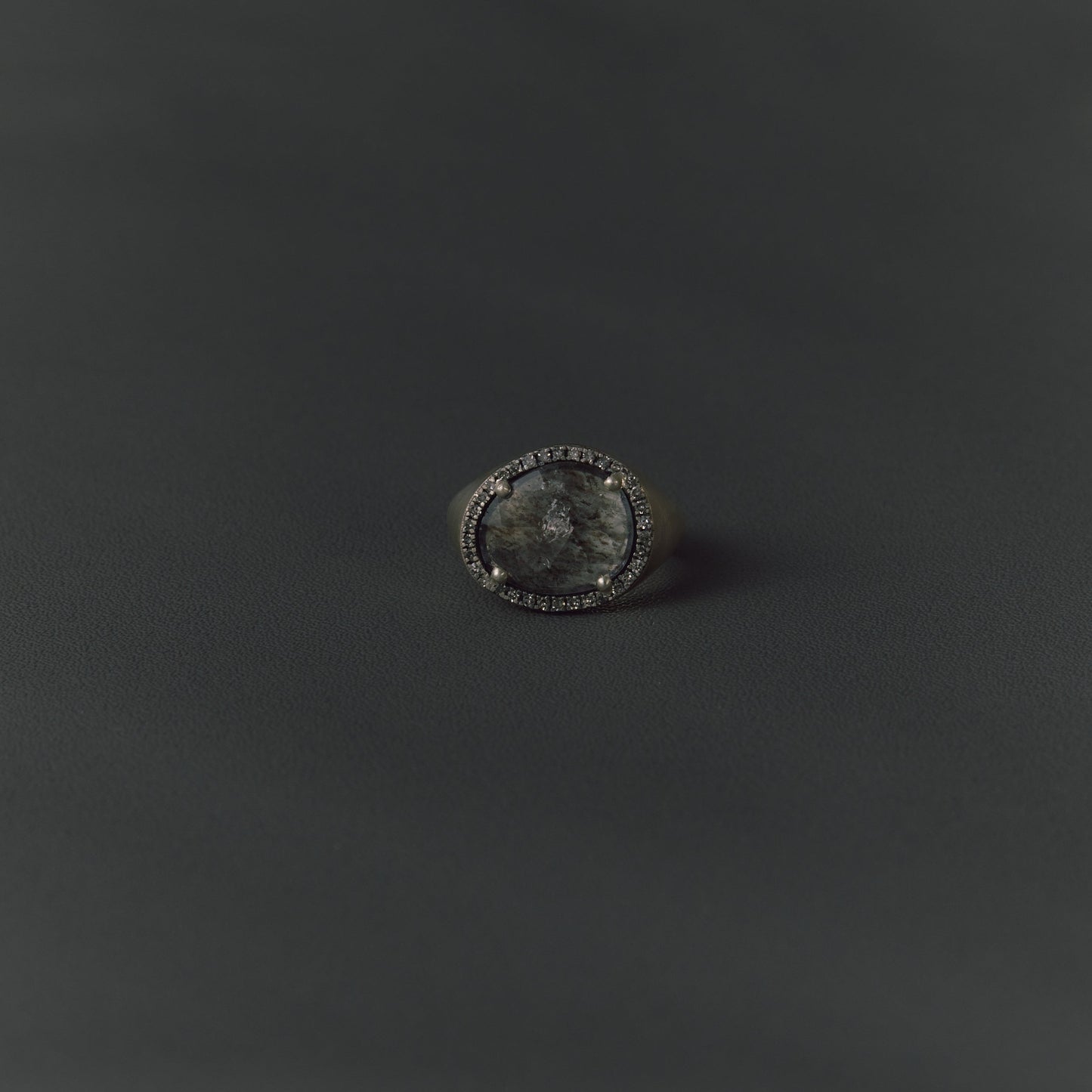 3069 Moss Aquamarine  | Canan Pinky Ring
