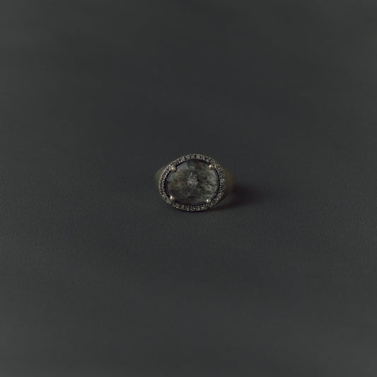 3069 Moss Aquamarine  | Canan Pinky Ring