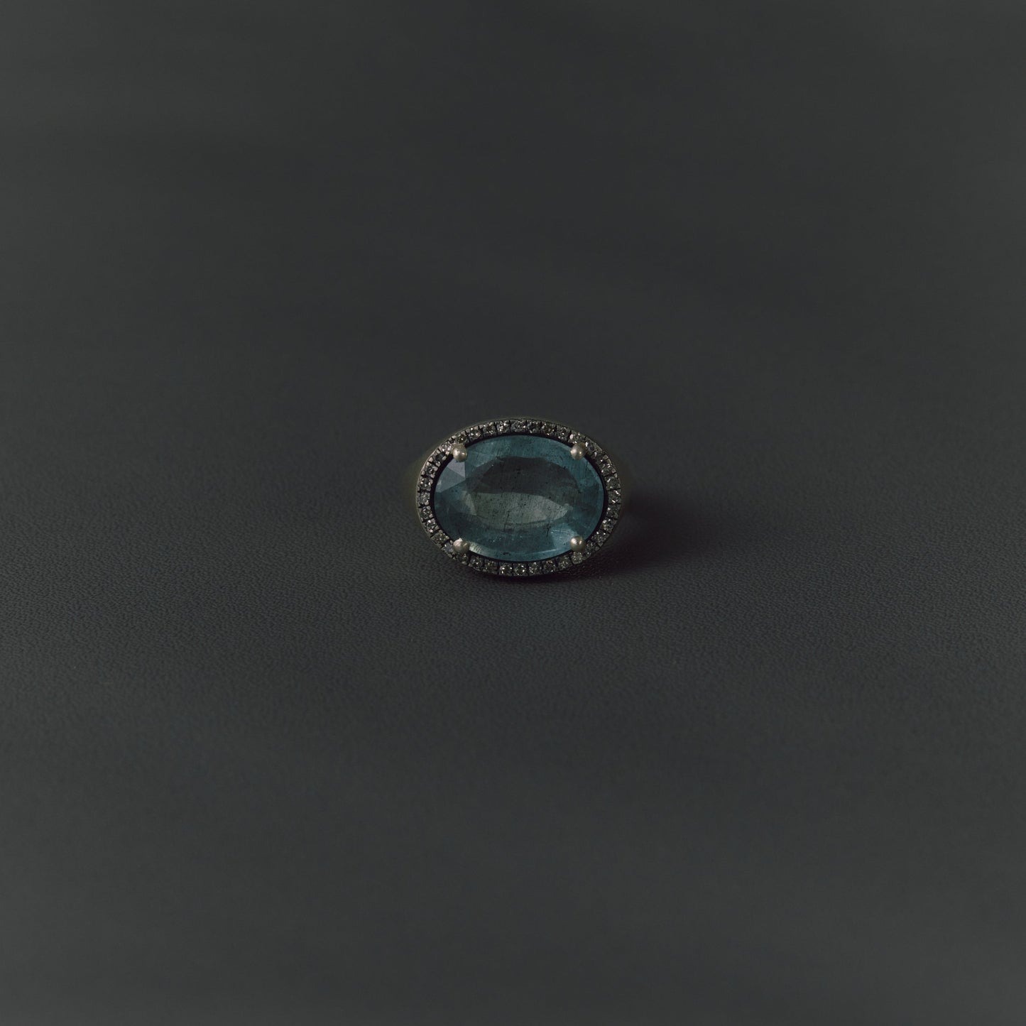 3082 Moss Aquamarine | Canan Pinky Ring