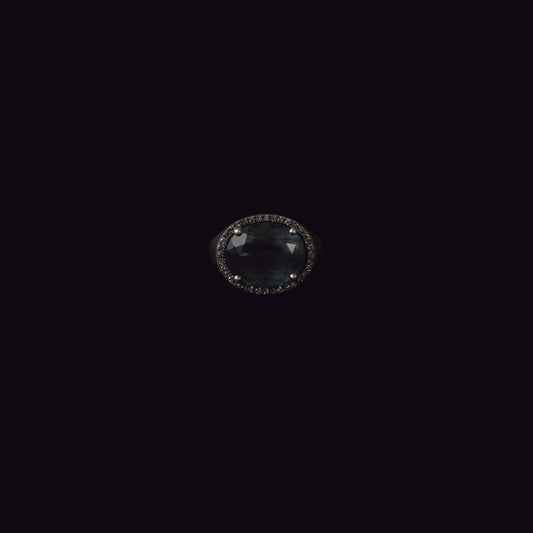 3085 Moss Aquamarine | Canan Pinky Ring