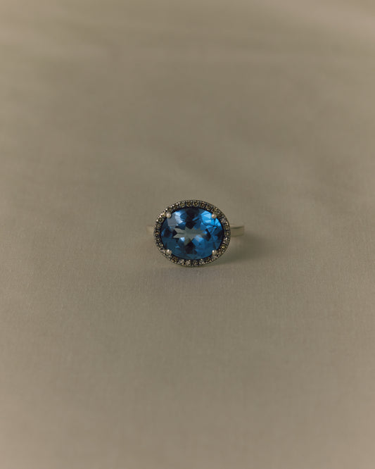 3096 London Blue Topaz |  Reni  Ring