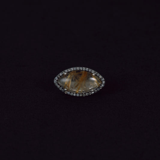 3121 Rutilated Quartz | One of a Kind Canan Ring
