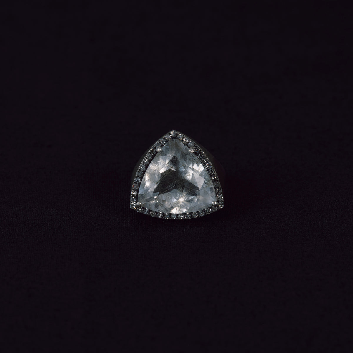 3127 Moss Rutile Quartz | One of a Kind Canan Ring