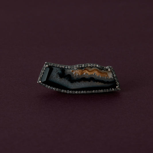 3138 Crystallized Onyx | One of Kind Canan Ring
