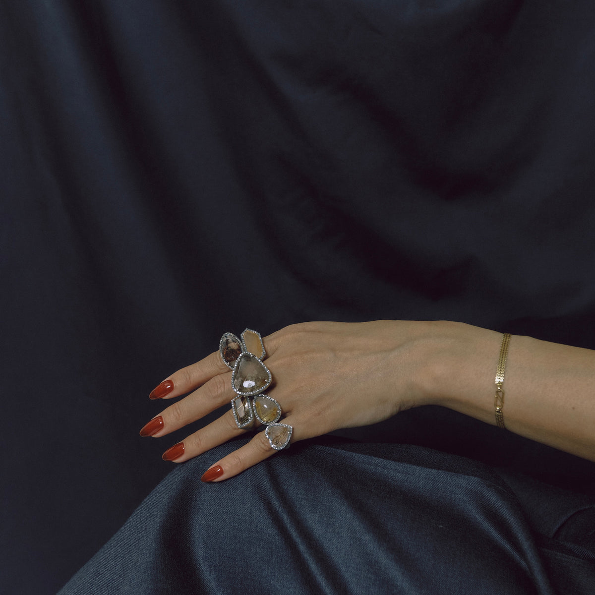 3123 Rutilated Quartz | One of a Kind Canan Ring