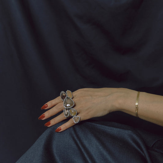 3151 Pink Moon Stone | One of a Kind Canan Ring