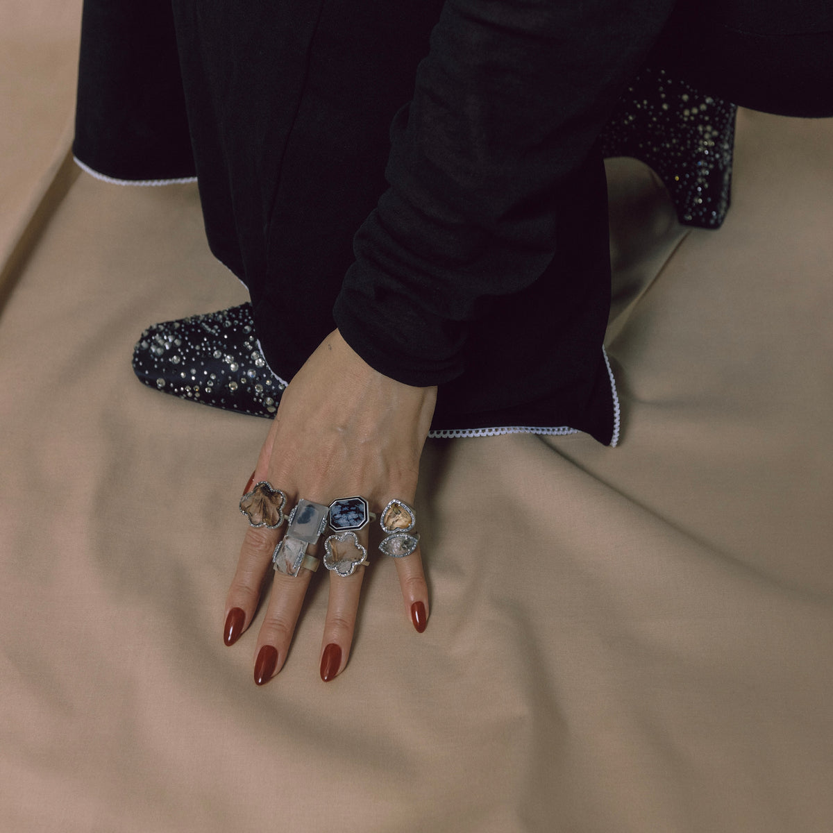 3270 Snoflake Obsidian | One of a Kind Zenin Black Ring