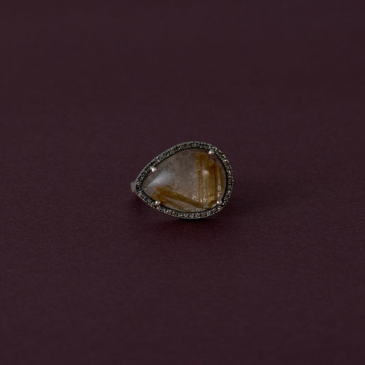 3183 Rutilated Quartz | One of a Kind Reni Ring