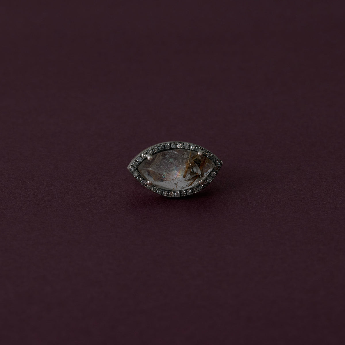 3208 Garden Rutile Quartz | One of a Kind Canan Pinky Ring