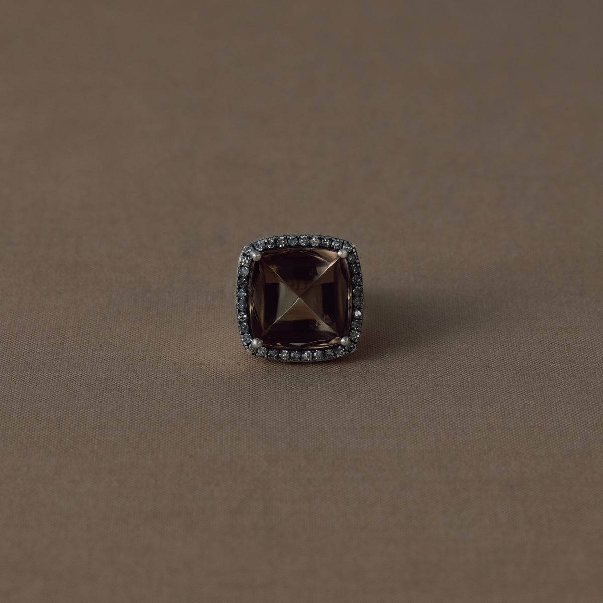 3217 Smoky Quartz | One of a Kind Canan Pinky Ring