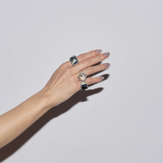 321 Silver Rutilated Quartz | One of a Kind Canan Ring