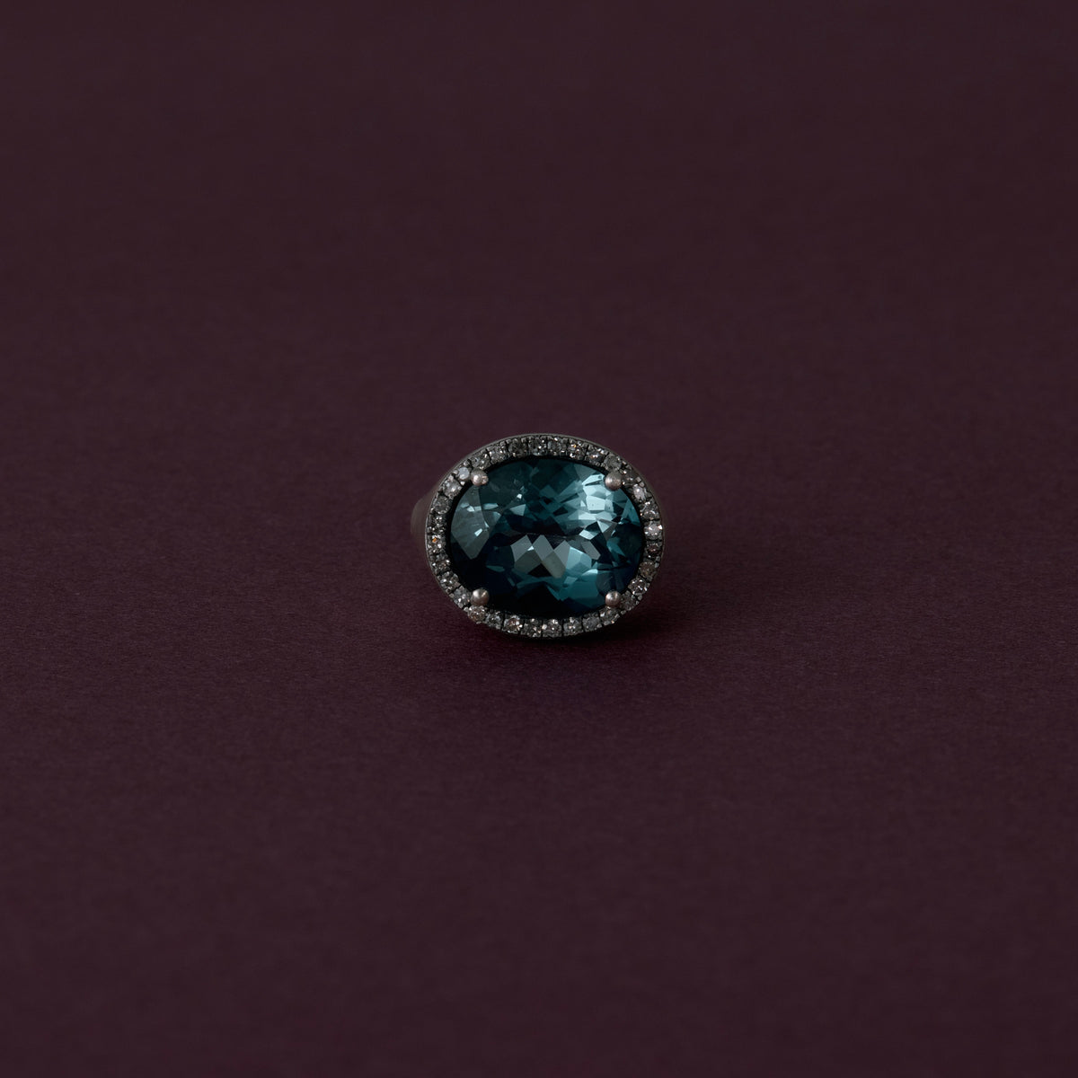 3228 London Blue Topaz | One of Kind Canan Pinky Ring