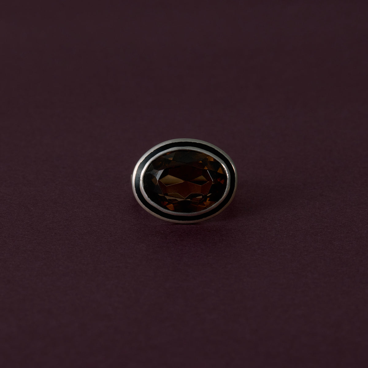 3268 Smoky Quartz | One of a Kind Zenin Black Ring