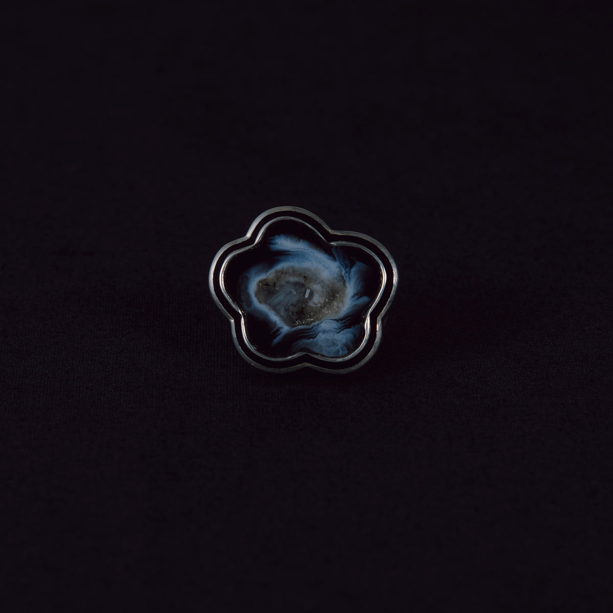 3269 Crystallized Agate | One of a Kind Zenin Black Ring