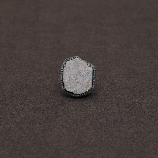 927 Coral Fossil | One of a Kind Canan Ring