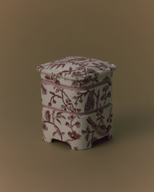 3095 Craft Boat JUBAKO Jewelry Box 2 tier | Velvet