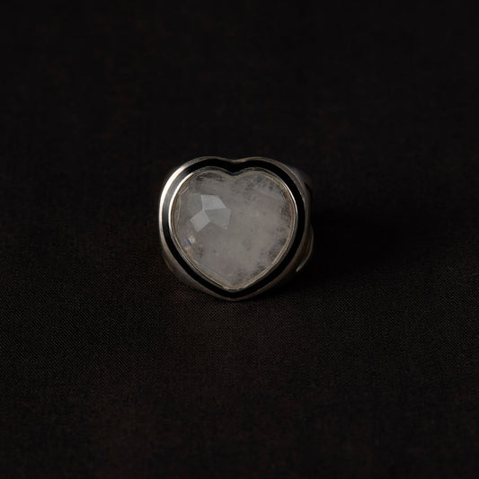 1893 Moon Stone | Mibu Black Ring