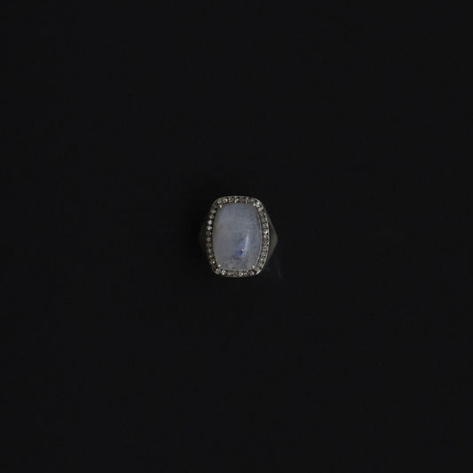 168 Rainbow Moon Stone | Canan Ring